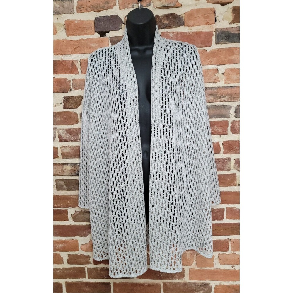 Carolina Rose Cardigan XS Boho Chic Open Knit USA Made Lightweight Sweater